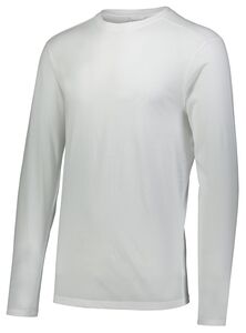 Augusta Sportswear 3076 - Youth Tri Blend Long Sleeve Tee White