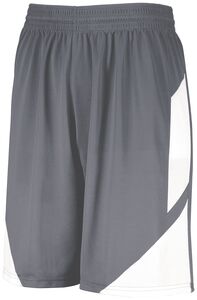 Augusta Sportswear 1733 - Step Back Basketball Shorts Graphite/White