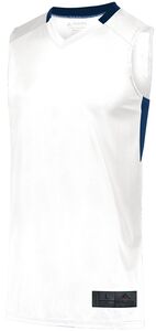 Augusta Sportswear 1731 - Youth Step Back Basketball Jersey White/Navy