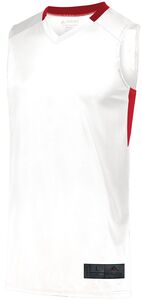 Augusta Sportswear 1731 - Youth Step Back Basketball Jersey White/Red