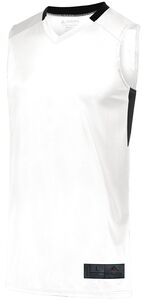 Augusta Sportswear 1731 - Youth Step Back Basketball Jersey White/Black