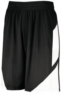 Augusta Sportswear 1734 - Youth Step Back Basketball Shorts Black/White