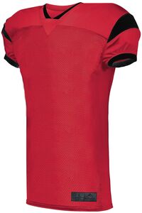 Augusta Sportswear 9582 - Slant Football Jersey Red/Black