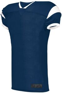Augusta Sportswear 9583 - Youth Slant Football Jersey Navy/White