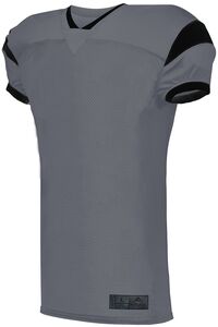Augusta Sportswear 9583 - Youth Slant Football Jersey Graphite/Black