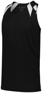 Augusta Sportswear 344 - Youth Overspeed Track Jersey Black/White