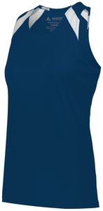 Augusta Sportswear 348 - Ladies Overspeed Track Jersey Navy/White