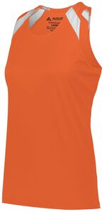 Augusta Sportswear 348 - Ladies Overspeed Track Jersey Orange/White