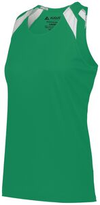 Augusta Sportswear 348 - Ladies Overspeed Track Jersey Kelly/White
