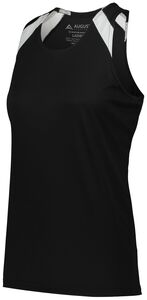 Augusta Sportswear 348 - Ladies Overspeed Track Jersey Black/White