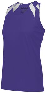 Augusta Sportswear 348 - Ladies Overspeed Track Jersey Purple/White