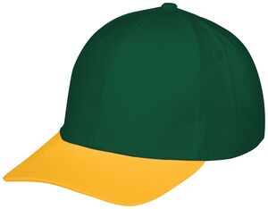 Augusta Sportswear 6251 - Rally Cotton Twill Cap Dark Green/Gold