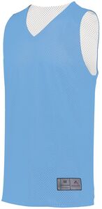Augusta Sportswear 162 - Youth Tricot Mesh Reversible 2.0 Jersey Columbia Blue/White