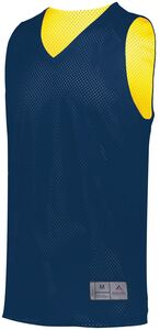 Augusta Sportswear 162 - Youth Tricot Mesh Reversible 2.0 Jersey Navy/Gold