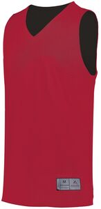 Augusta Sportswear 162 - Youth Tricot Mesh Reversible 2.0 Jersey Scarlet/Black