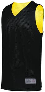 Augusta Sportswear 162 - Youth Tricot Mesh Reversible 2.0 Jersey Black/Gold