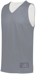 Augusta Sportswear 162 - Youth Tricot Mesh Reversible 2.0 Jersey Graphite/White