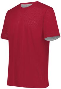 Augusta Sportswear 1602 - Short Sleeve Mesh Reversible Jersey Scarlet/White