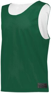 Augusta Sportswear 9717 - Mesh Reversible Pinnie Dark Green/White