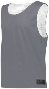 Augusta Sportswear 9718 - Youth Mesh Reversible Pinnie Graphite/White
