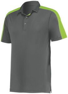 Augusta Sportswear 5028 - Bi Color Vital Polo Graphite/ Lime