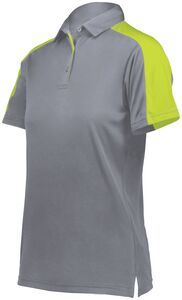 Augusta Sportswear 5029 - Ladies Bi Color Vital Polo Graphite/ Lime