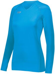 HighFive 342212 - Ladies Tru Hit Long Sleeve Jersey Power Blue