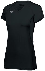HighFive 342222 - Ladies Tru Hit Short Sleeve Jersey Black