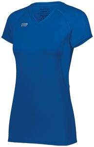 HighFive 342223 - Girls Tru Hit Short Sleeve Jersey Royal