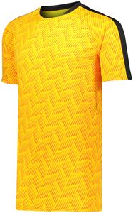 HighFive 322981 - Youth Hypervolt Jersey Power Yellow Print/Black