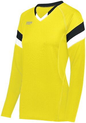 HighFive 342242 - Ladies Tru Hit Tri Color Long Sleeve Jersey