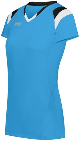 HighFive 342252 - Ladies Tru Hit Tri Color Short Sleeve Jersey