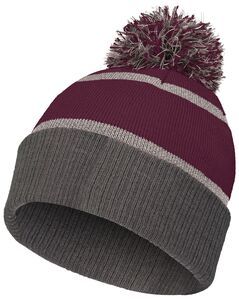 Holloway 223816 - Reflective Beanie Scarlet/Carbon