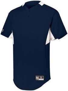 Holloway 221224 - Youth  Game7 Two Button Baseball Jersey Kelly/White