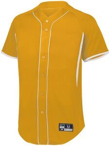 Holloway 221225 - Youth  Game7 Full Button Baseball Jersey NAVY / SCARLET