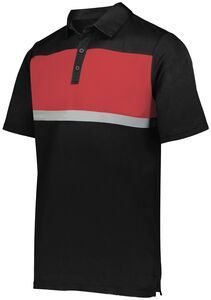 Holloway 222576 - Prism Bold Polo NAVY / SCARLET