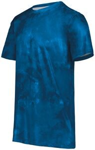 Holloway 222596 - Cotton Touch Poly Cloud Tee Columbia Blue Cloud Print