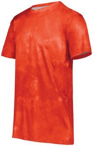 Holloway 222696 - Youth Cotton Touch Poly Cloud Tee Scarlet Cloud Print