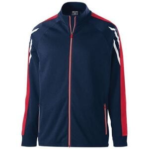 Holloway 229668 - Youth Flux Jacket Navy Heather/Scarlet/White