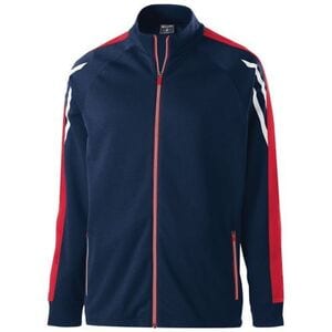 Holloway 229668 - Youth Flux Jacket Navy Heather/Vegas Gold/White