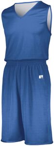 Russell 5R9DLB - Youth Undivided Solid Single Ply Reversible Jersey Columbia Blue/White