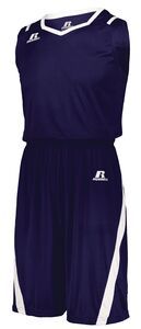 Russell 3B2X2M - Athletic Cut Shorts Purple/White