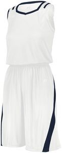 Russell 3B1X2X - Ladies Athletic Cut Jersey White/Cardinal