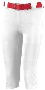 Russell 7S4DBX - Ladies Low Rise Knicker Length Softball Pant White