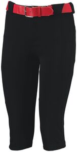 Russell 7S4DBX - Ladies Low Rise Knicker Length Softball Pant Black