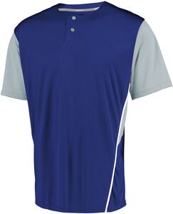 Russell 3R6X2M - Performance Two Button Color Block Jersey Royal/Baseball Grey