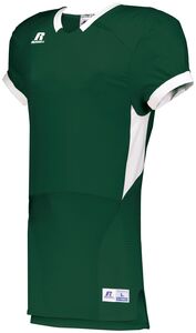 Russell S65XCS - Color Block Game Jersey Dark Green/White