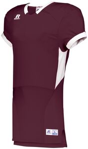 Russell S65XCS - Color Block Game Jersey Maroon/White