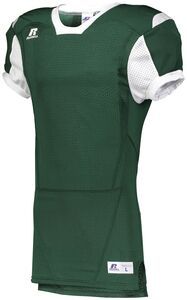 Russell S6793M - Color Block Game Jersey Dark Green/White