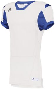 Russell S6793M - Color Block Game Jersey White/Royal